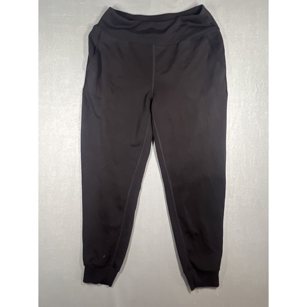 Sage Collective Women's Black Activewear Jogger Pants Size L Made in‎ Jordan